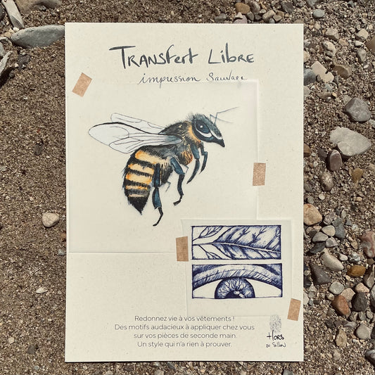Transfert textile Abeille