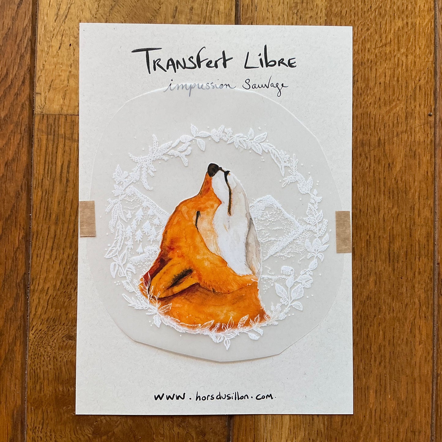 Transfert textile Renard