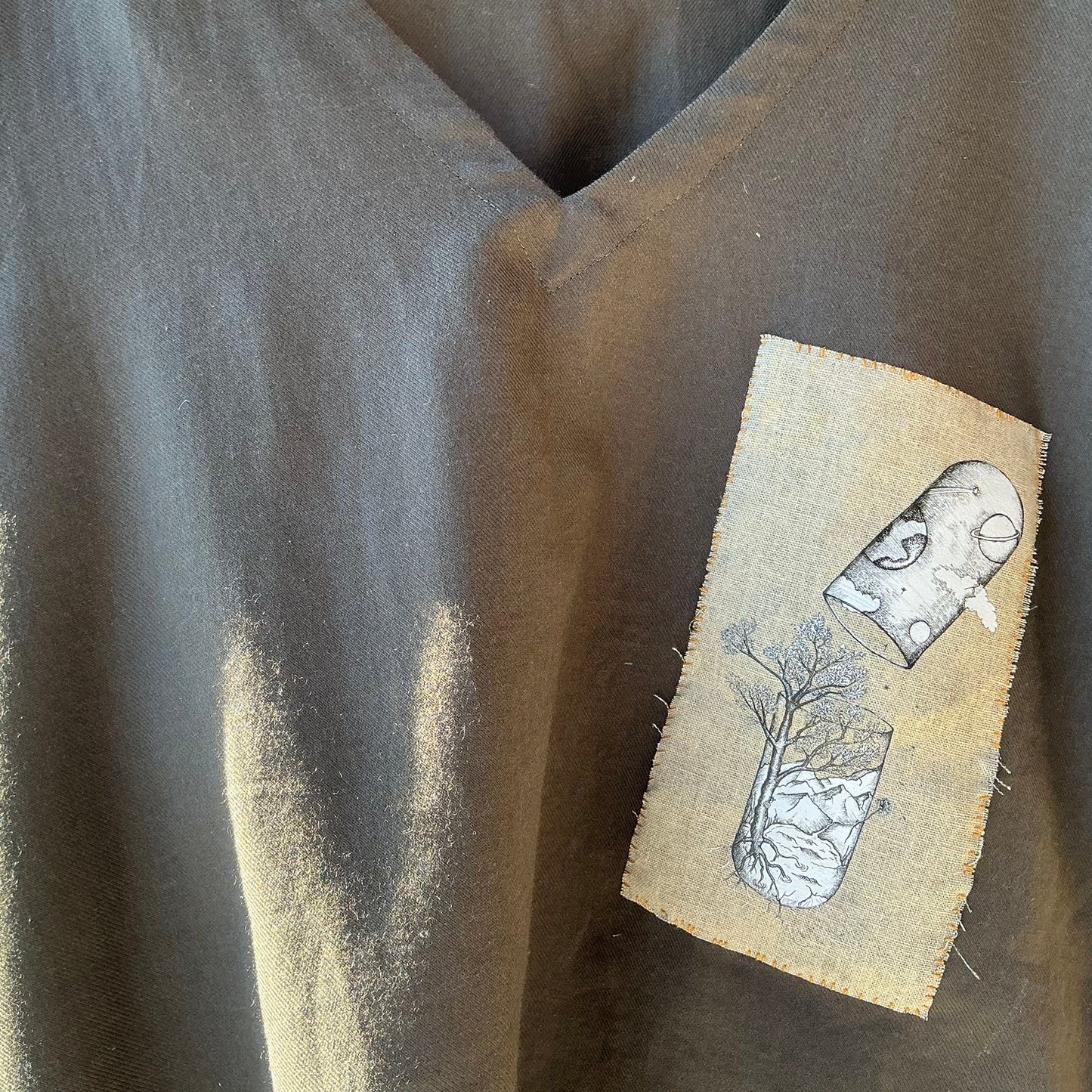 Transfert textile capsule