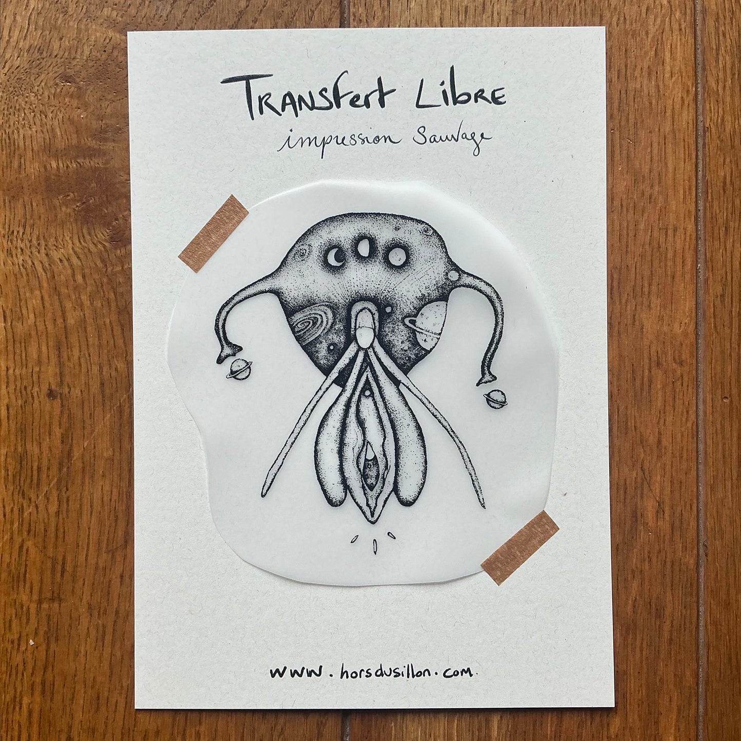 Transfert textile Vulve